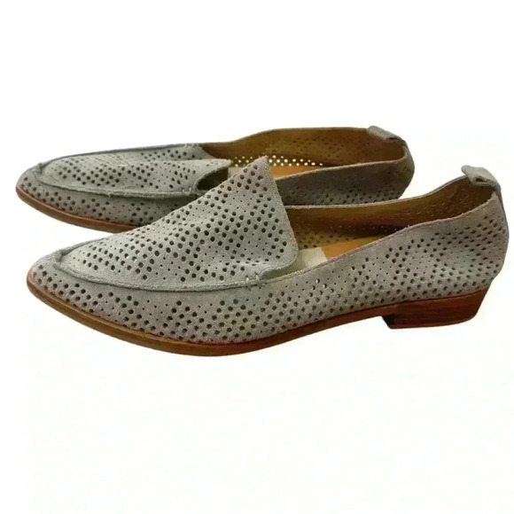 Dolce Vita Gray Perforated Loafers - Picture 2 of 10